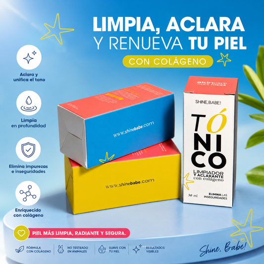 TÓNICO LIMPIADOR ACLARANTE CON COLÁGENO