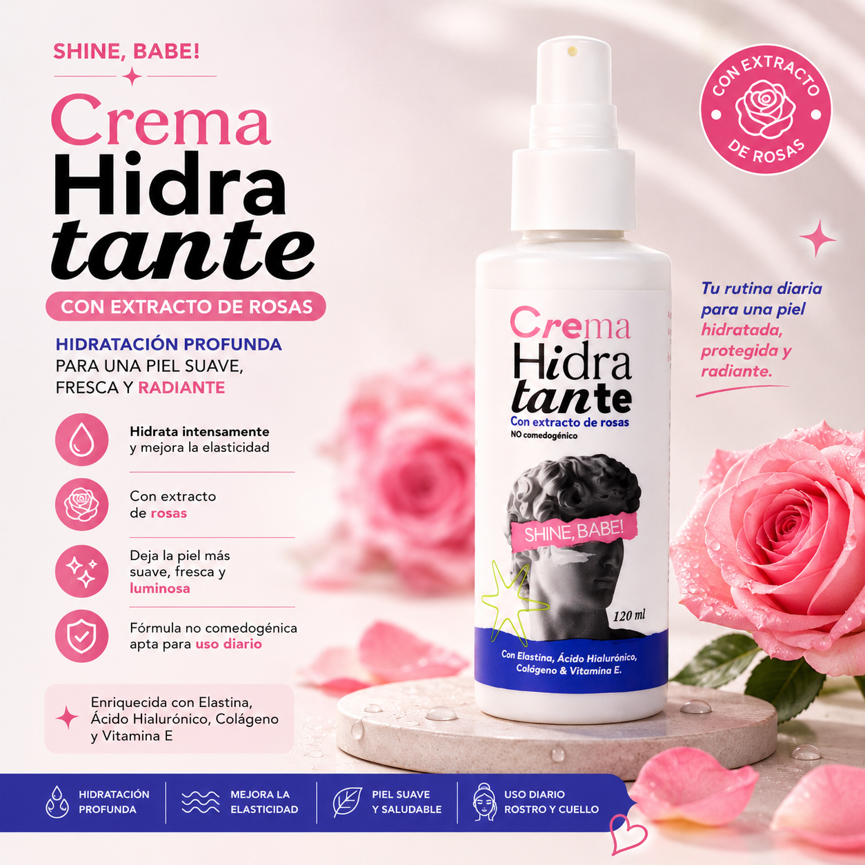 HIDRATANTE A BASE DE ROSAS Y VITAMINA E