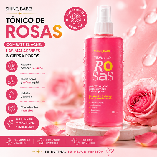 TÓNICO DE ROSAS Y EXTRACTO DE HAMAMELIS